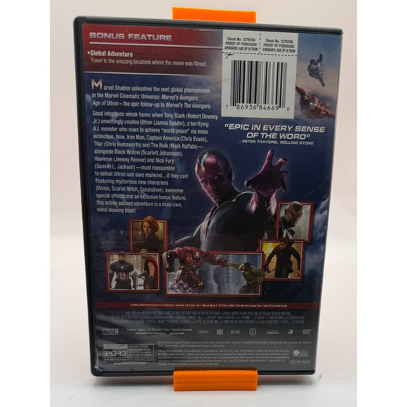 Avengers: Age of Ultron DVD Region 1 Marvel Superhero - Picture 4 of 4